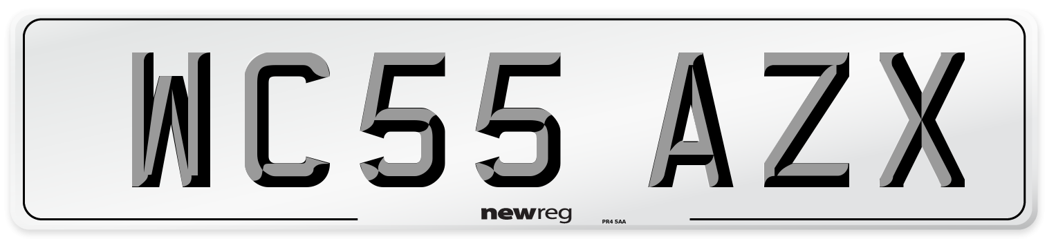 WC55 AZX Number Plate from New Reg